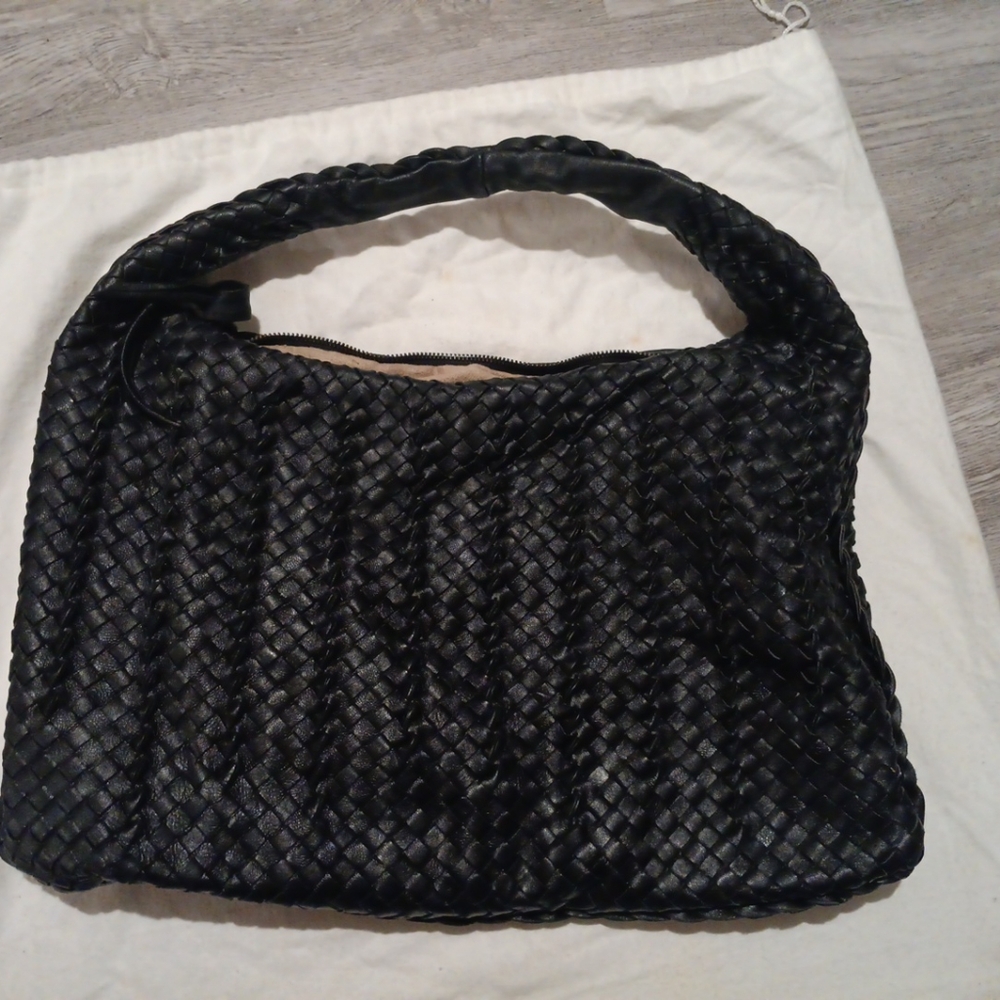 Bottega Veneta Black Leathe Bag